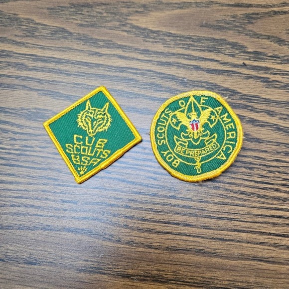 Other - Vintage Cub Scouts BSA Boy Scouts of America Patches Lot of 2 Green